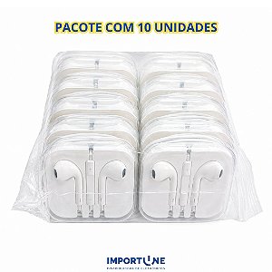 KIT COM 10 FONE DE OUVIDO IPHONE P2 KA-701-5G