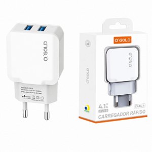 FONTE A'GOLD 4.1A 2 USB CA16-4