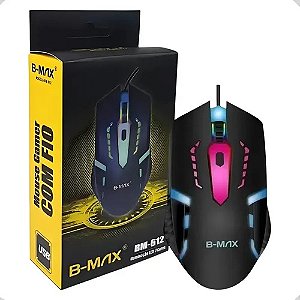 MOUSE COM FIO ILUMINADO BM-612