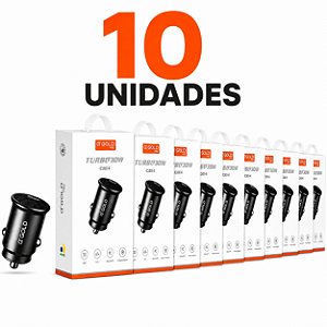 KIT 10 FONTE VEICULAR A'GOLD ENTRADA TIPO C 30W CJ103-4