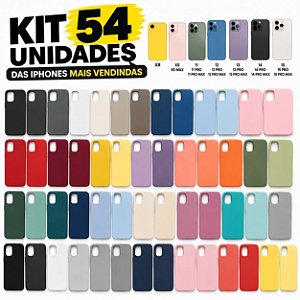 KIT 54 CAPA CASE IPHONE MAIS VENDIDO