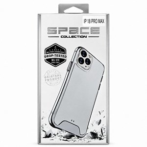 CAPA TRANSPARENTE ANTI-IMPACTO SPACE PARA IPHONE 18 PRO MAX