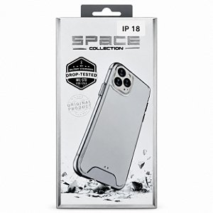 CAPA TRANSPARENTE ANTI-IMPACTO SPACE PARA IPHONE 18