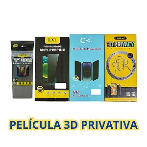 PELÍCULA DE VIDRO 3D SAMSUNG A17 PRIVATIVA