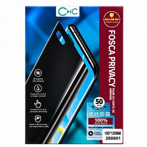 PACOTE COM 50 PELÍCULAS DE HIDROGEL FOSCA PRIVACY PARA MÁQUINA DE CORTE