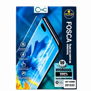 PACOTE COM 50 PELÍCULAS DE HIDROGEL FOSCA PARA MÁQUINA DE CORTE