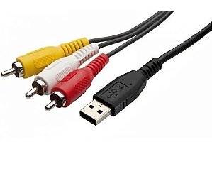 CABO USB + 3 RCA