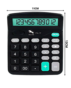 CALCULADORA MEDIA 12 DIGITOS MOD. 837