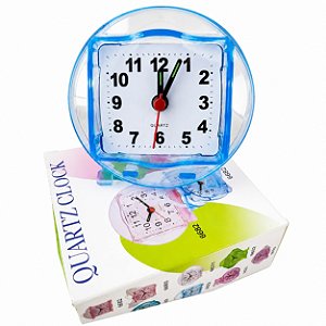 RELÓGIO DESPERTADOR QUARTZ CLOCK SIMPLES 6682