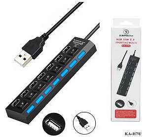 HUB USB 7 ENTRADAS SELETORAS