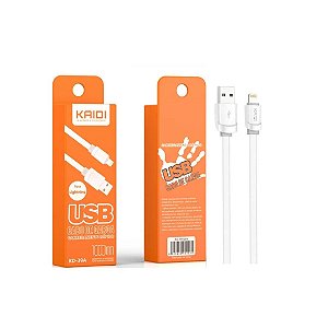 CABO DE CELULAR KAIDI FLAT 2.4A IPHONE 1M KD-39A