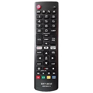 CONTROLE PARA TV LCD LG SMART AMAZON E NETFLIX MOD. 8035