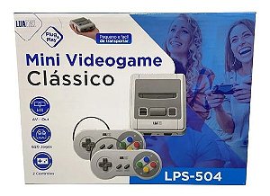 MINI SUPER VIDEO GAME RETRO COM 620 JOGOS NA MEMORIA 110/240V