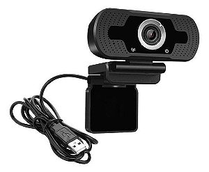 WEBCAM FULL HD 1080P USB COM SUPORTE ROSQUEADO