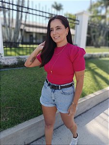 Blusa Manga Curta Princesa