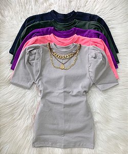 Kit 5 Peças Blusa Manga Princesa