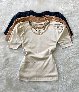 Kit 3 Peças Blusa Manga Curta Princesa