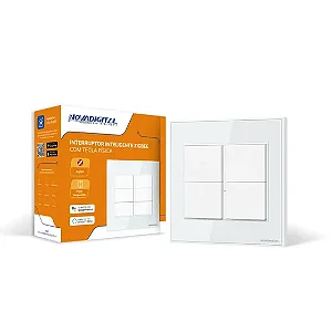 Interruptor Novadigital  4 Teclas FISICAS Branco Zigbee 4x4