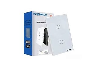 Interruptor NovaDigital Touch 2 Teclas Branco WI-Fi