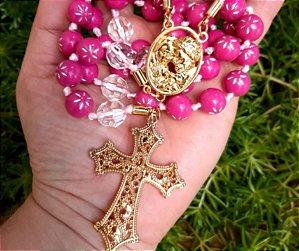 COLAR ROSÁRIO CAMALEÃO