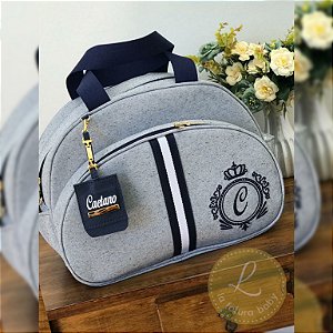 Bolsa G (Material Lolita jeans), acessório (1 chaveiro personalizado)