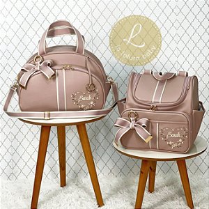 Bolsa G, Mochila Bag 2em1, acessórios (2 laços)