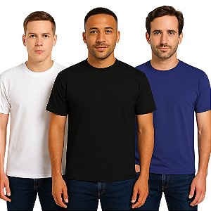 Camisetas Poliviscose (PV) Fio 30/1 - LISAS, GOLA REDONDA