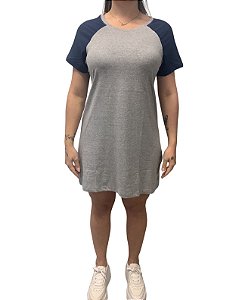 Vestido Raglan 100% Algodão Fio 30/1 Pretas, Branca, Marinho, Cinza- LISAS, GOLA REDONDA - apenas R$19,90 Cada