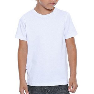 Camisetas Infantis de PV - Poliviscose para Uniforme Fio 30/1 - LISAS, GOLA REDONDA