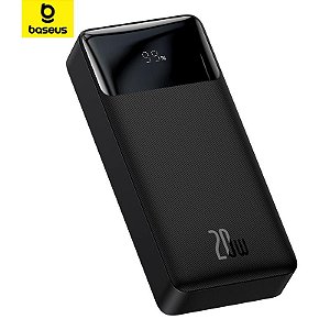 BATERIA EXTERNA POWER BANK BASEUS PRETA 30000MAH usada