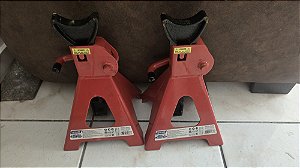 04 CAVALETES AUTOMOTIVO 3 TONELADAS VERMELHO FORTG USADO
