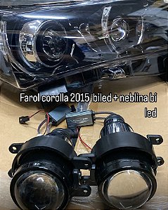 PROJETOR 2,5 FAROL BAIXO E ALTO NAO DIRECIONAL instalado