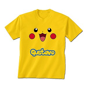 Camiseta Infantil Pokemon Pikachu
