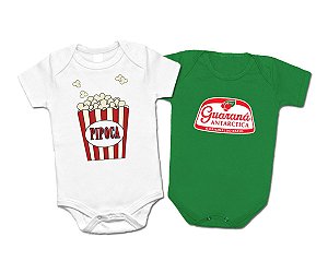 Kit de Bodies Pipoca e Guaraná