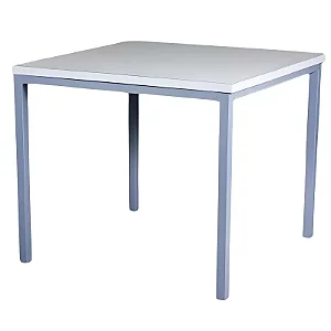 Mesa De Refeitório Para 4 Lugares 1,00 X 1,00 MDF 30mm Fórmica - Estrutura 4 Pés