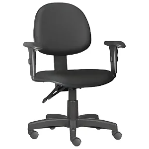 Cadeira Operacional Giratória Encosto Médio com Braços Reguláveis