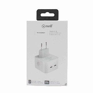 Adaptador 2 USB-C PD 35W
