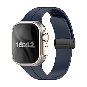 Pulseira Silicone Lock Midnight