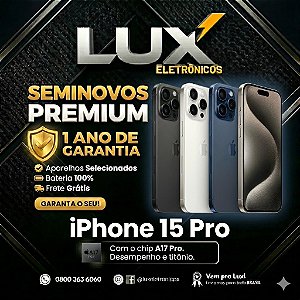 iPhone 15 Pro 128 GB - 1 Ano de Garantia