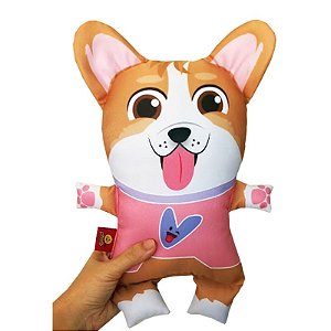 Almofada Corgi colete love