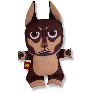 Almofada Ploosh Brinquedo Pets Doberman Pinscher Marron