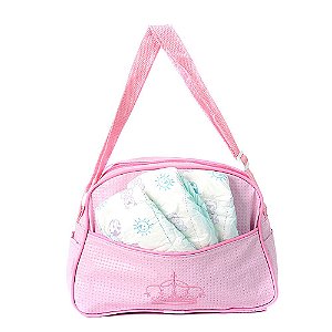 Kit Saida Maternidade 3 Fraldas Rosa para Bebê Recém Nascido