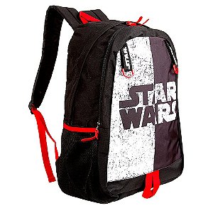 Mochila Juvenil Disney Star Wars Preta de Costa