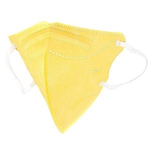 Máscara Respiratória Infantil Meninas KN95 Aileda Amarela