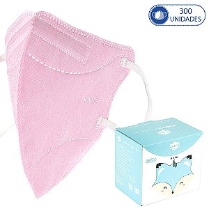 300 Máscaras Respiratórias Infantis Meninas KN95 Aileda Rosa