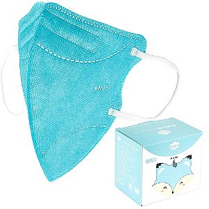 Máscara Respiratória Infantil Meninos KN95 Aileda Azul