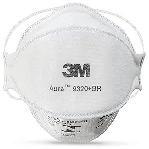 Respirador Descartável 3M Aura 9320+BR PFF-2(S) Sem Válvula
