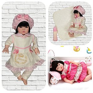 Boneca Reborn de Silicone Que Pode Dar Banho - Cegonha Reborn Dolls - Boneca  Reborn - Magazine Luiza