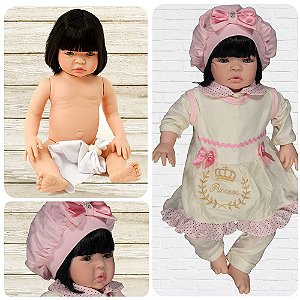 Boneca Bebe Isabela Rosa De Menina Com Roupa De Luxo Morena - Cegonha  Reborn Dolls - Boneca Reborn - Magazine Luiza