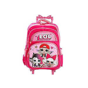 Mochila Infantil Escolar Com Rodinhas Lol Boneca Surprise